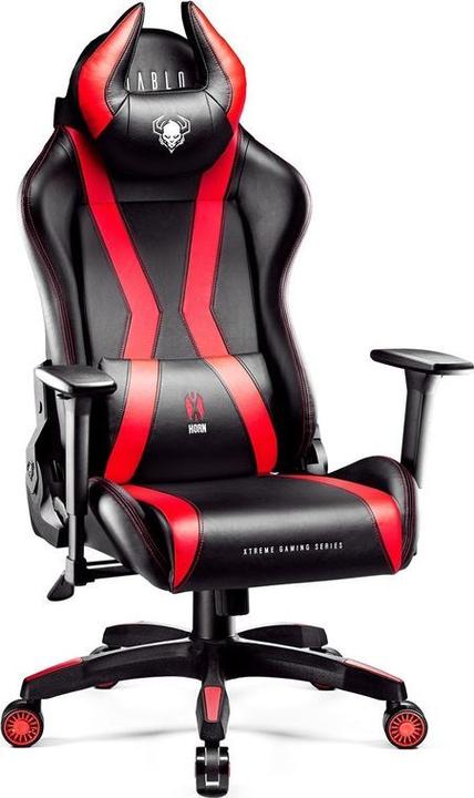 Diablo Fotel Chairs X-Horn XL 2.0 King Size Czarno-Czerwony