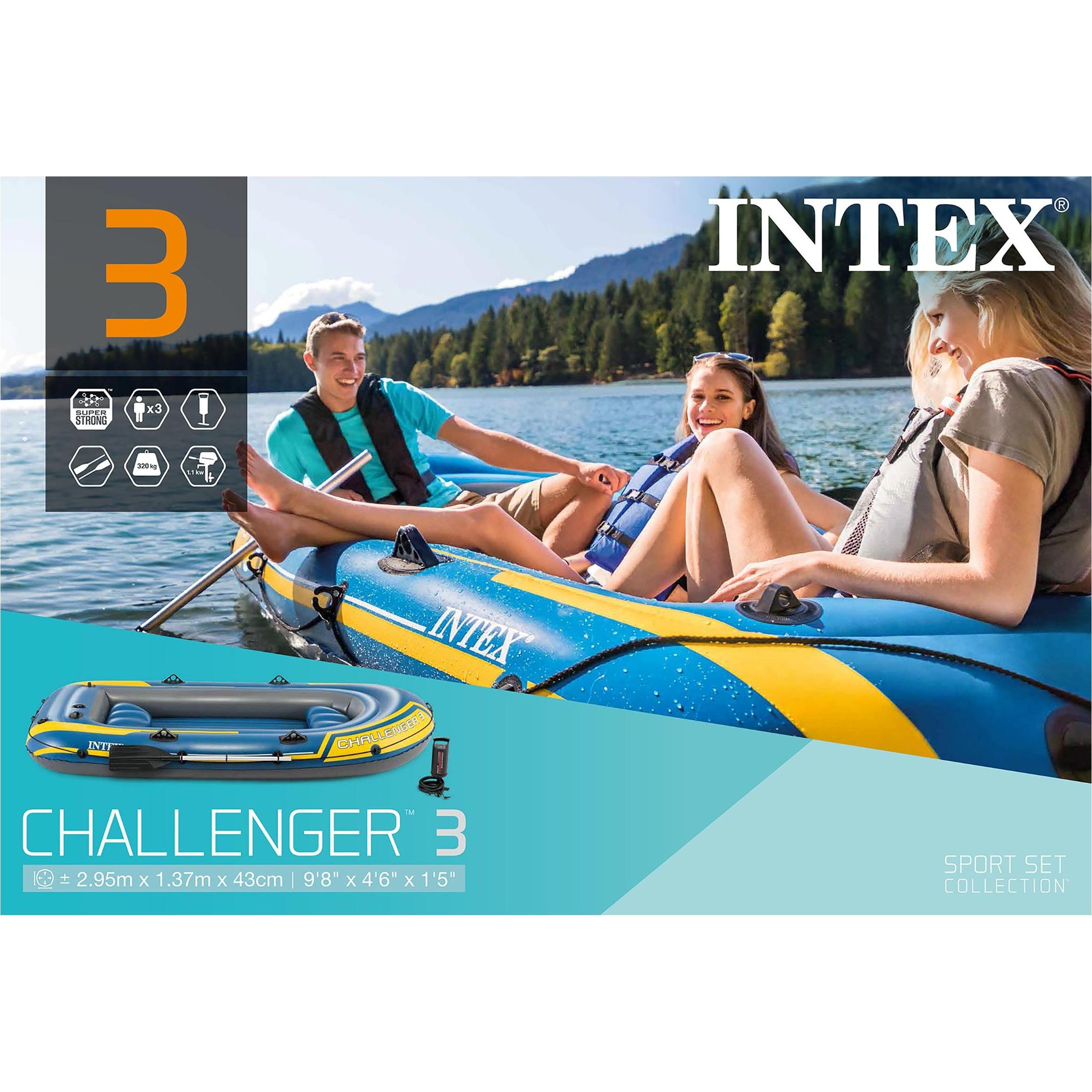 Intex Explorer 300 Intex Challenger 300 Inflatable Boat Set Intex