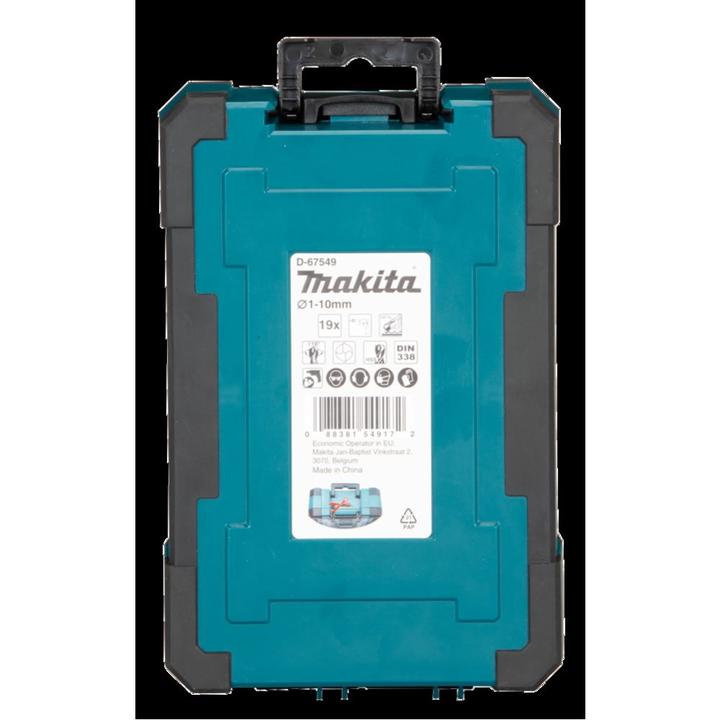 Immagine prodotto Makita Set di punte da trapano HSS-G 19 pz. (Ø1-10mm)