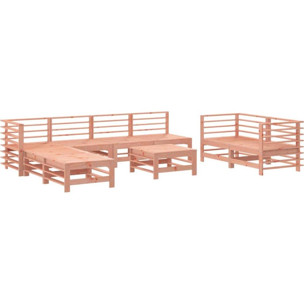 VidaXL, Gartenlounge, 9-tlg. Garten-Lounge-Set Massivholz Douglasie,Material
