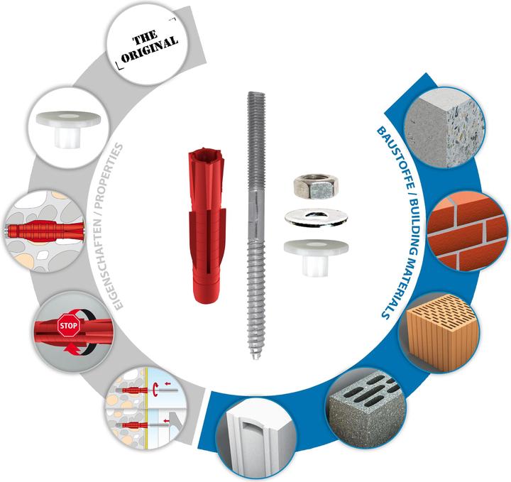 Produktbild Tox Waschtischbefestigung Oase (2 Stk.)
