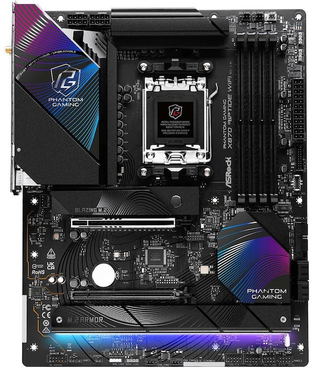 Actual product image AsRock Phantom Gaming X870 Riptide WiFi (AM5, AMD X870, ATX)