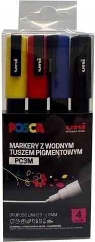 Mitsubishi Postermarker PC-3M 4 Farben (4x)