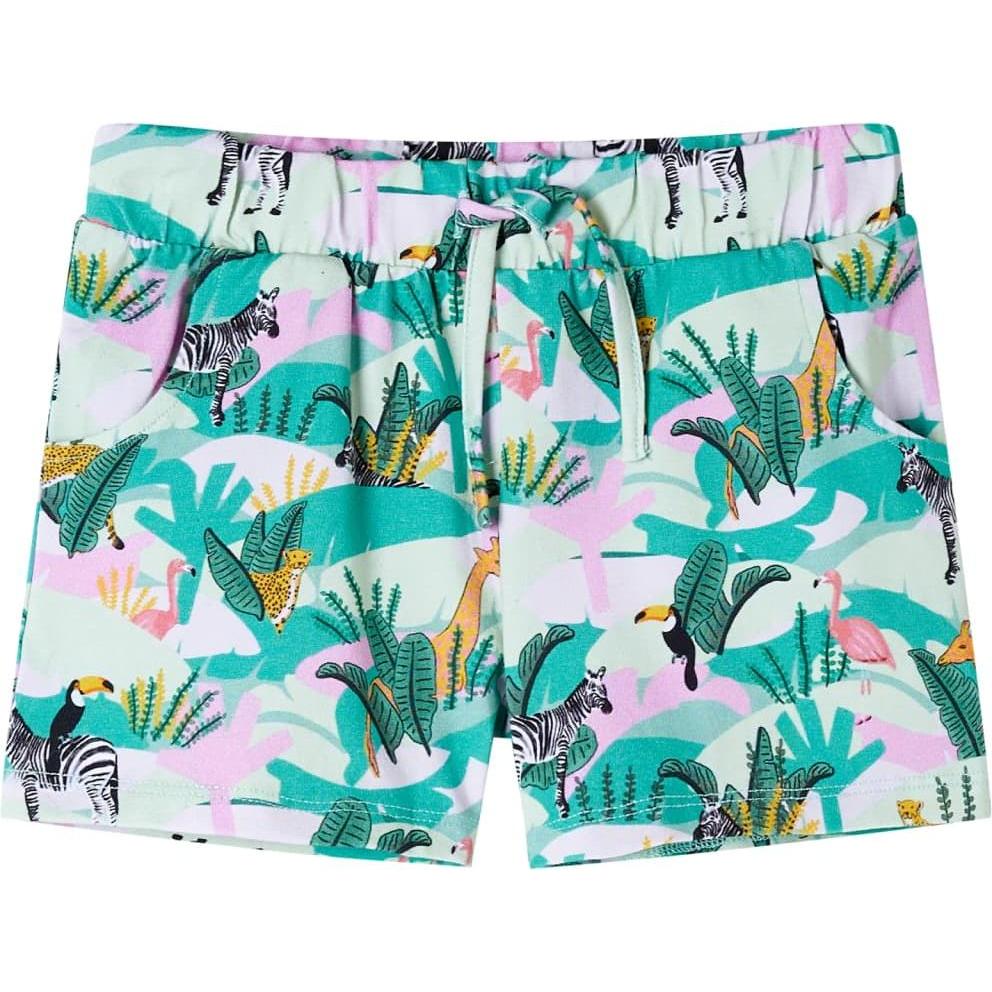 VidaXL, Jungen, Shorts, Kindershorts mit Kordelzug Helles Minzgrün 128,Material, Grün, (128)