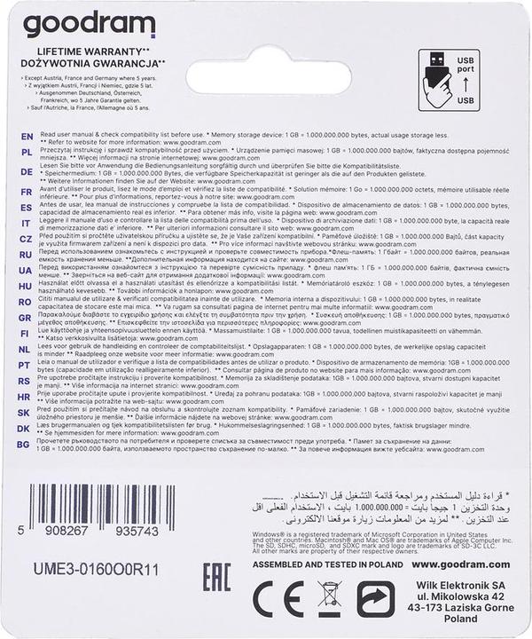 Produktbild Goodram UME3 (16 GB, USB-A)