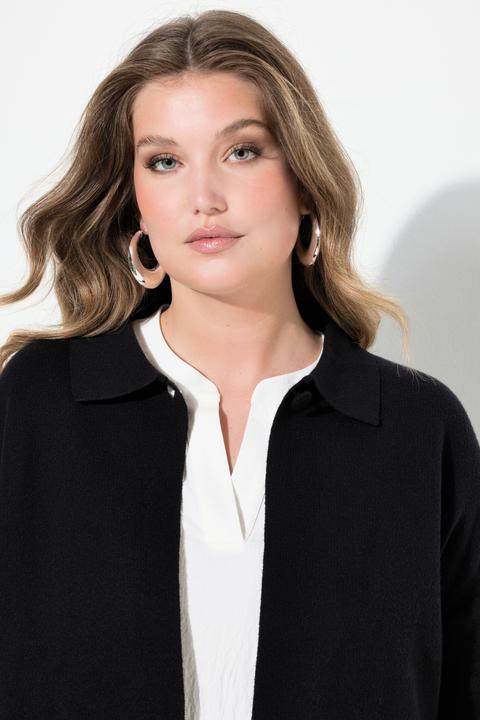 Produktbild Miamoda Strickjacke, Cape-Form, weite 3/4-Glockenärmel (54)