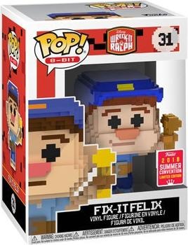 Actual product image Funko POP! 8-Bit Ralph 2.0 Fix-it Felix Exclusive 2018