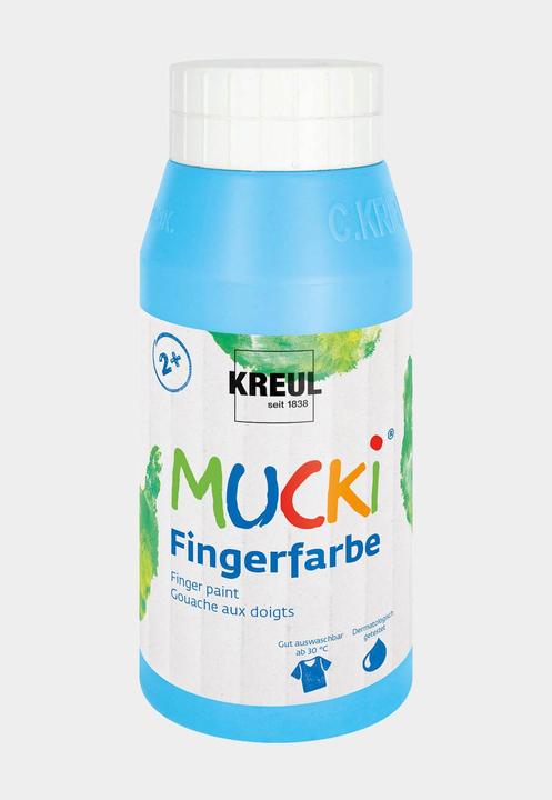 Produktbild Mucki Fingerfarbe (Himmelblau, 750 ml)