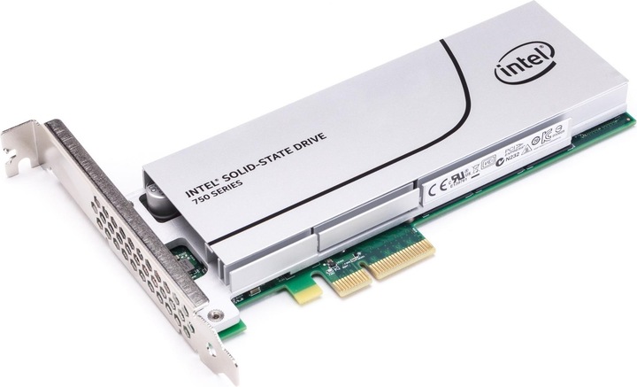 Intel SSD 750 Series, NVMe (400 GB, PCI-Express)