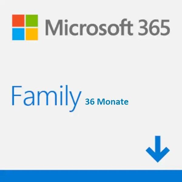 Produktbild Microsoft 365 Family für 36 Monate
