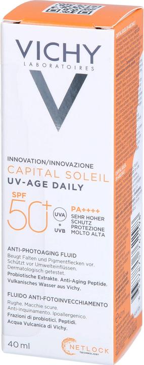 Actual product image Vichy Capital Soleil Fluid UV-AGE (Sun cream face, SPF 50+, 40 ml)
