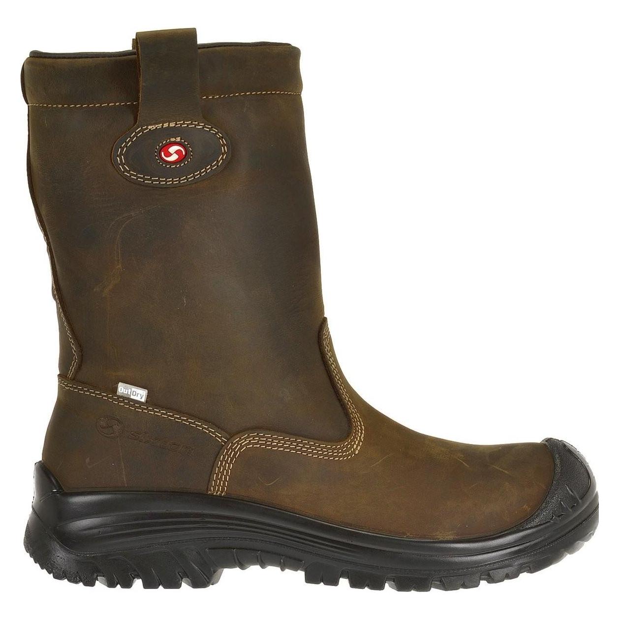 Sixton, Werkschoenen, Peak Werklaars Montana S3 Waterbestendig Donkerbruin Maat 39 (S3, 39)