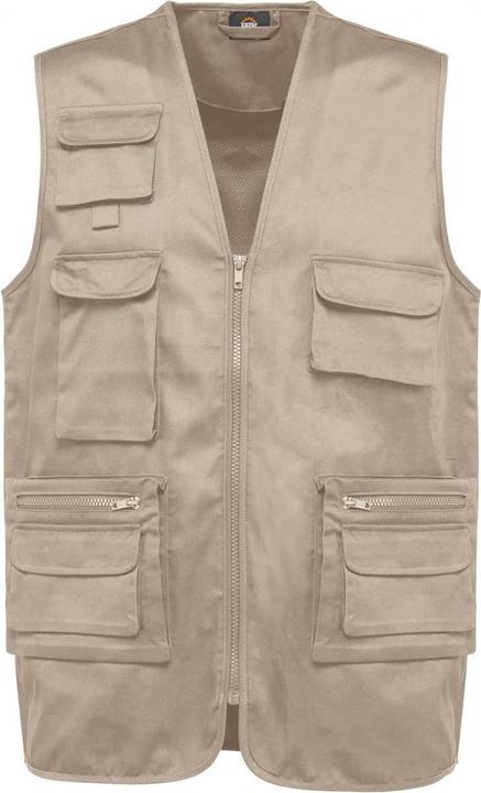 Actual product image Kariban Multi-pocket lined polycotton vest (5XL)