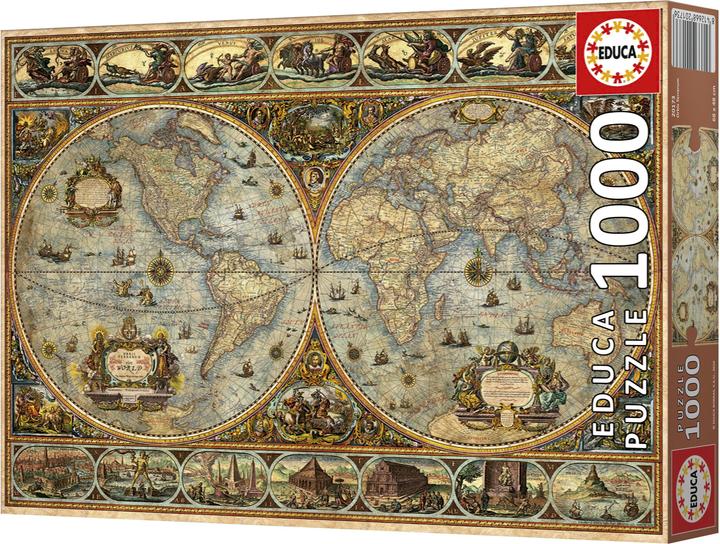 Actual product image Educa Puzzle Historische Weltkarte 1000 dlks (1000 pieces)