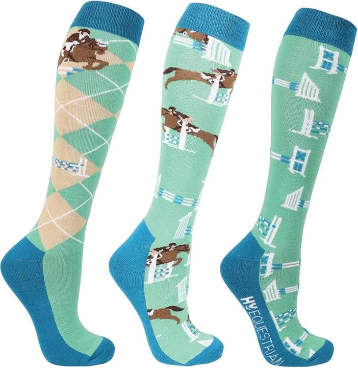 Actual product image Hy Fashion Unisex Adult Jumping Socks (Pack of 3) (pack of 3, 37 - 42)