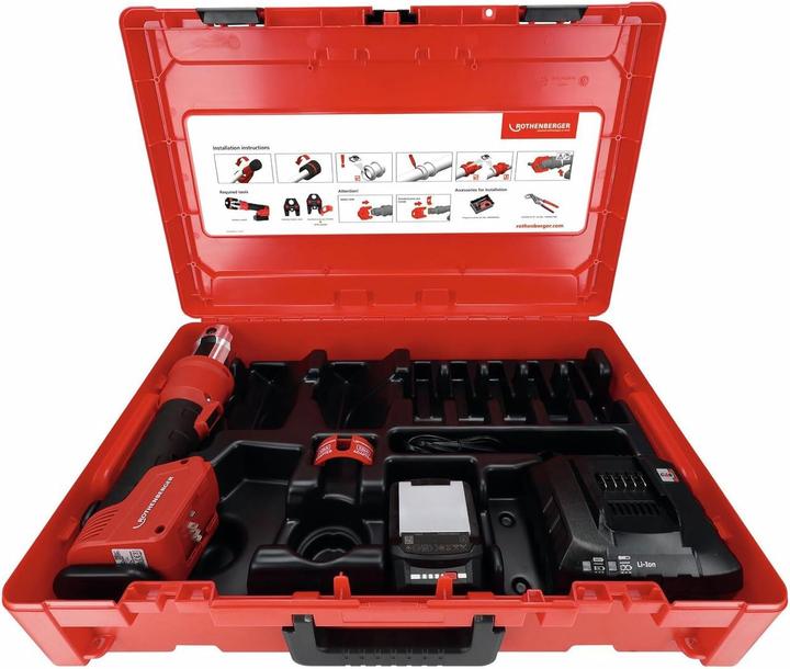 Actual product image Rothenberger ROMAX NANO Basic Set, 2Ah, CAS (Tube press)