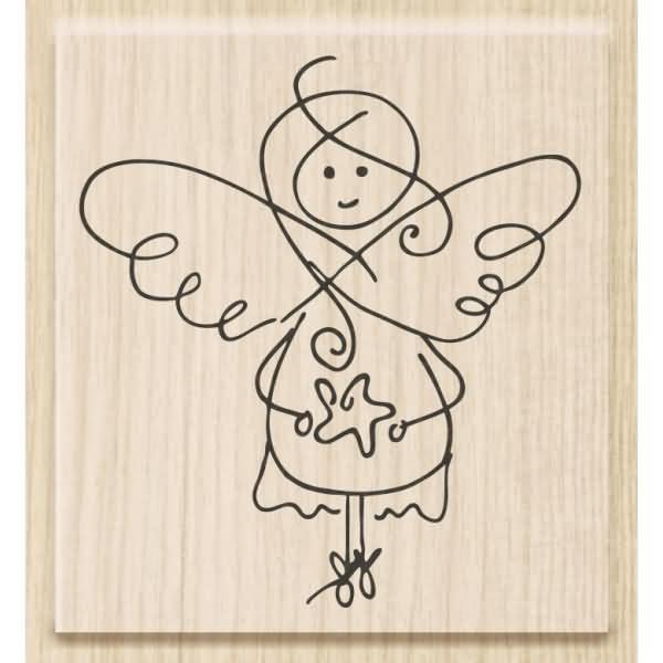 Heyda, Stempel, Motivstempel 'Vom Himmel hoch' 5x5,5cm