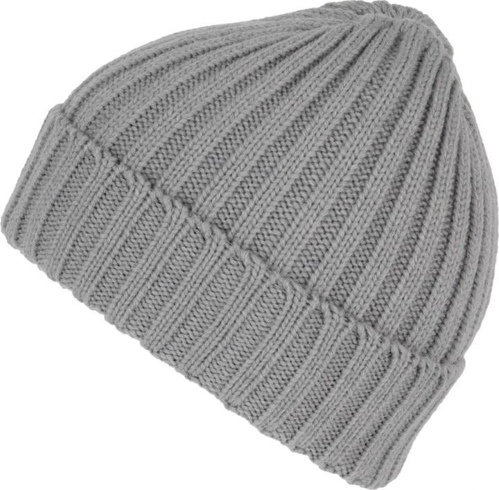 Actual product image K-up Double ribbed beanie with lapel