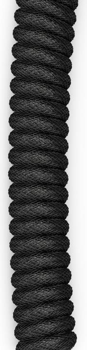 Actual product image Glorious GMMK Coiled Cable Phantom Black, Spiralkabel, USB-C/USB-A - schwarz (1.40 m)