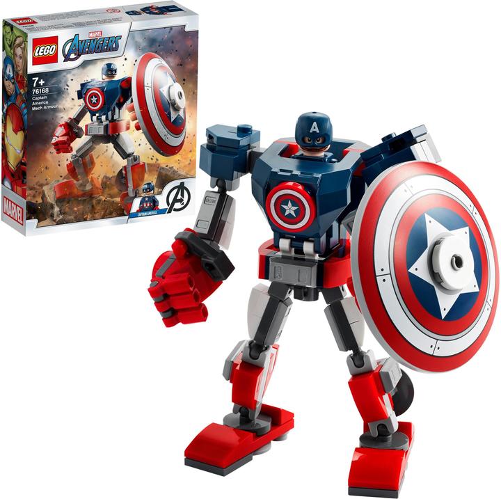 Produktbild LEGO Captain America Mech (76168, LEGO Marvel)