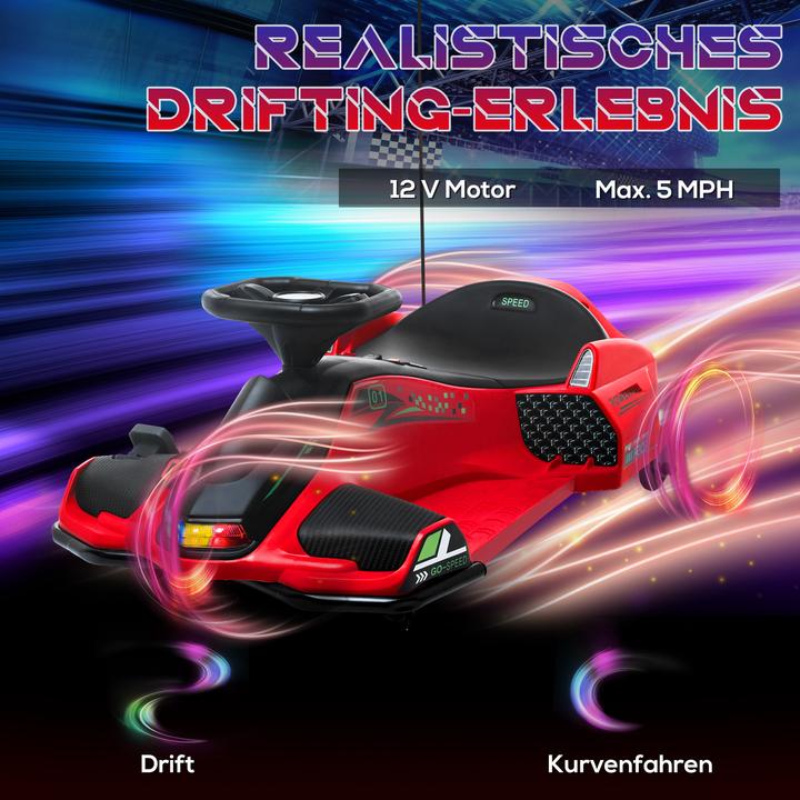 Actual product image Homcom Kinder Elektro Gokart Kunststoff, Metall Rot