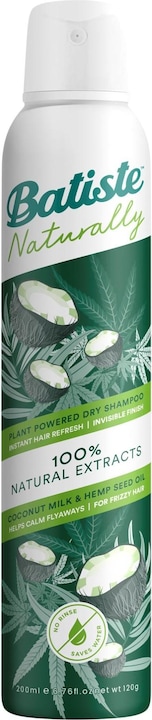 Produktbild Batiste Trockenshampoo Naturally Coconut&Hemp Seed Oil (200 ml, Trockenshampoo)