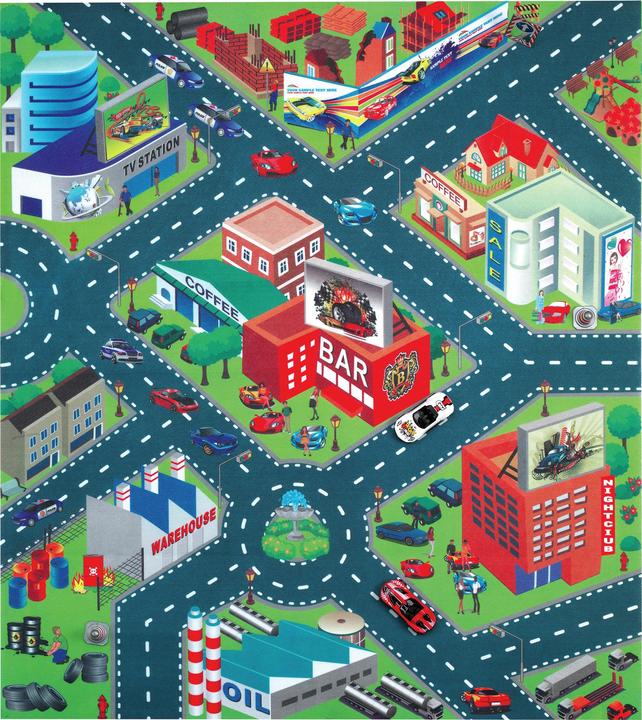 Immagine prodotto Ronchi Supertoys Tappeto Traffic City + 2 Auto