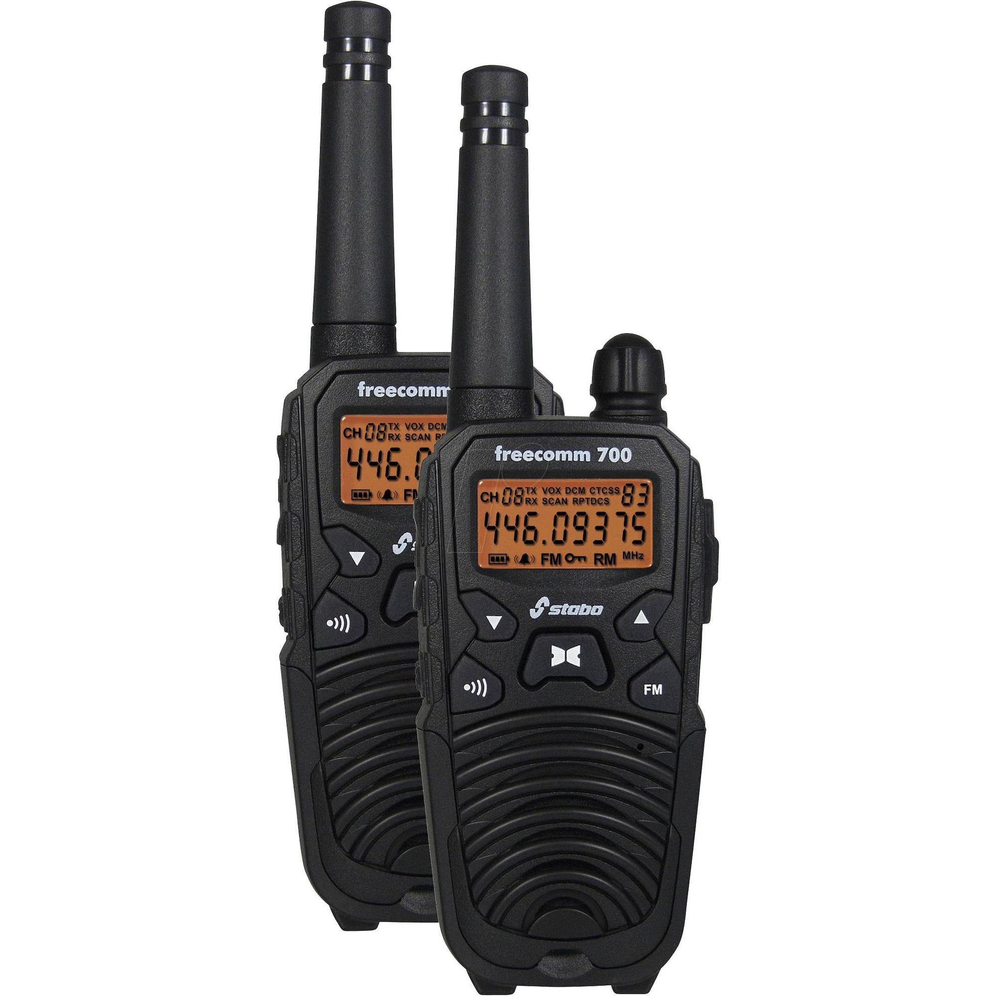 Stabo Freecomm 700 (10 km), Walkie-Talkie, Schwarz