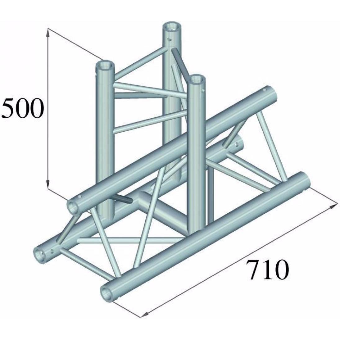 Thumbnail - Alutruss TRILOCK 6082AT-35 3-Punkt Traverse T-Stück 90, Montage Lichttechnik