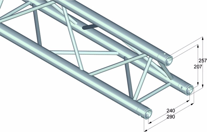 Produktbild Alutruss TRILOCK 6082-2500 3-Punkt Traverse 250 cm