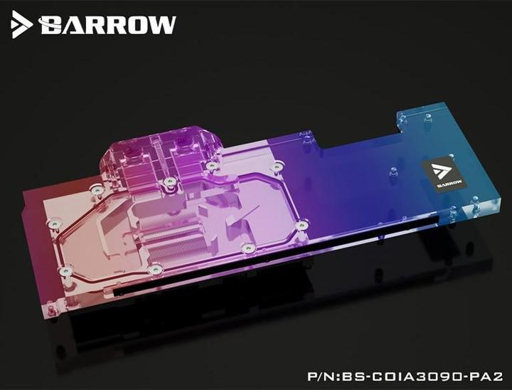Actual product image Barrow LRC2.0 full coverage GPU Water Block for Colorful 3090 Advanced OC Aurora