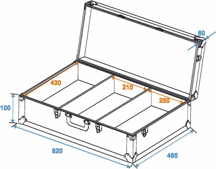Immagine prodotto Roadinger DJ Flightcase Custodia per mixer DJ (L x P x A) 160 x 870 x 520 mm (Universale)