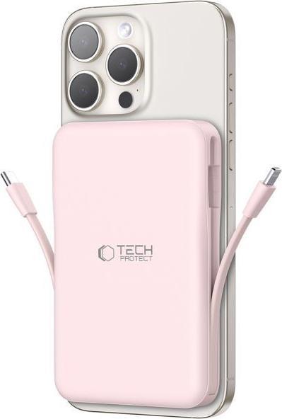 Actual product image Tech-Protect Powerbank PB31 LifeMag MagSafe 10000 mAh - rosa (10000 mAh, 15 W)