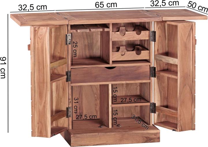 Produktbild Wohnling Sira (12 Flaschen, 50 x 130 x 91 cm)