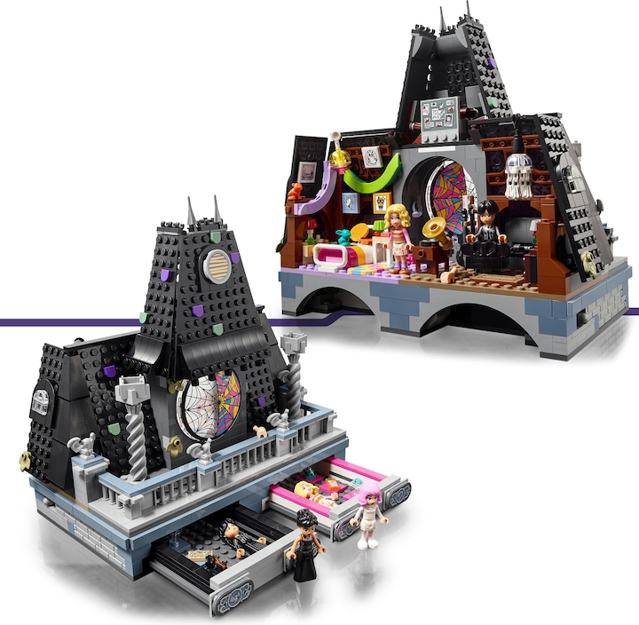 Image du produit LEGO Wednesdays und Enids Zimmer im Studentenwohnheim (76781, LEGO Wednesday, LEGO difficiles à trouver)