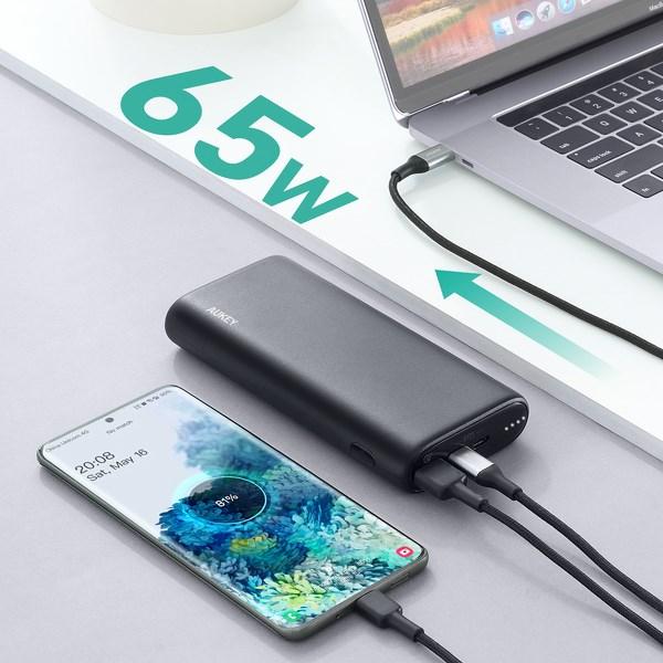 Produktbild Aukey Sprint Go (20000 mAh, 65 W, 74 Wh)