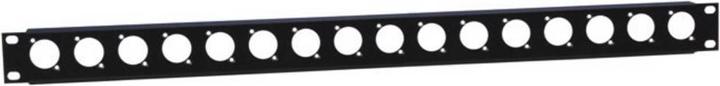 Adam Hall 9Zoll Parts 9Zoll URackblende HE Zugentlastung für Buchsen (Zubehör)