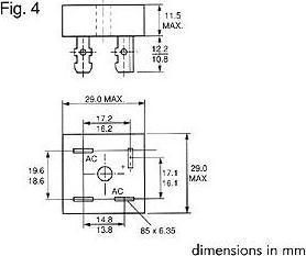 Produktbild HP Autozubehör BRÜCKENGLEICHRICHTER 100V-25A (KBPC2501)