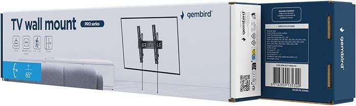 Produktbild Gembird TV bracket Tv stiprinājums TV wall mount PRO series (tilt) 32”-65” (Wand, 60 kg, 32" - 65")