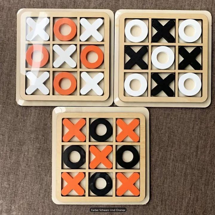 Actual product image Champ Tic Tac Toe wooden board game