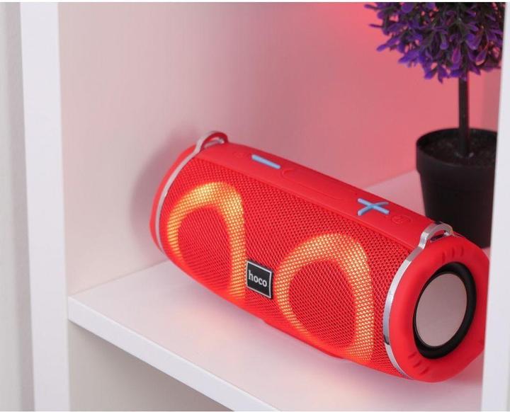 Produktbild Hoco - Wireless Speaker Sports (HC12) - Bluetooth 5.0, Shoulder Strap, 10W - Red (2 h)