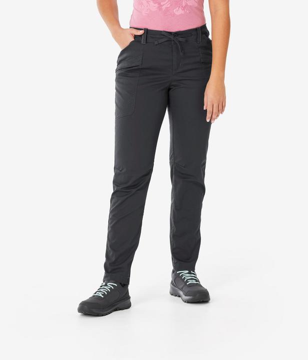 Actual product image Quechua Wanderhose Damen Regular - NH500 grau (31)
