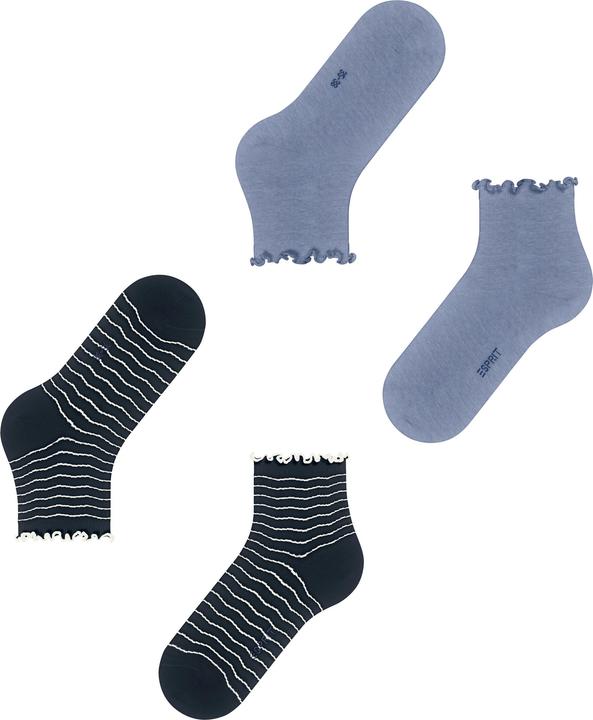 Produktbild Esprit Wavy Line 2-Pack Baumwollsocken (2er Pack, 35 - 38)