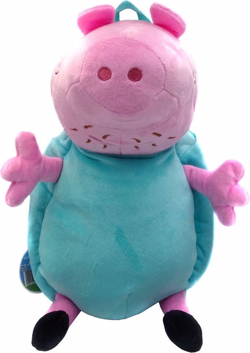 Actual product image Peppa Pig Plush 3D Backpack - Daddy (40 cm)