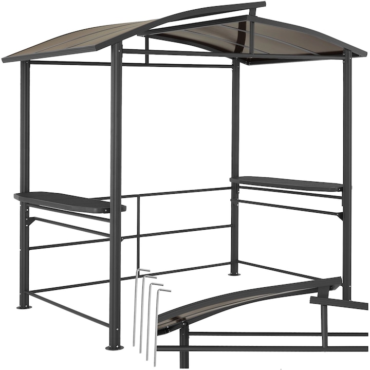 Image du produit tectake Barbecue Pavilion Asado | 240x150x234cm (240 cm, 150 cm)