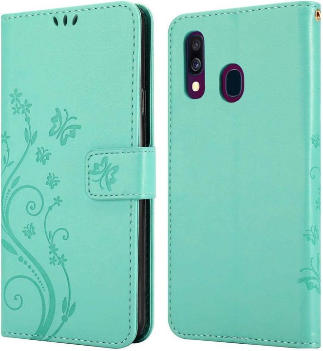 Produktbild Cadorabo Flower Book Cover (Samsung Galaxy A40)