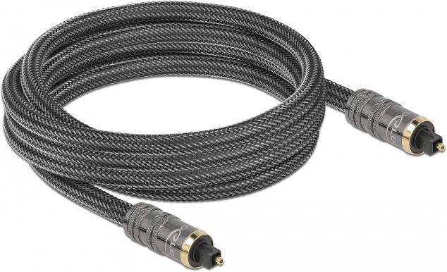 Image du produit Delock 86985 Câble audio TOSLINK anthracite (3 m, Câble Toslink)