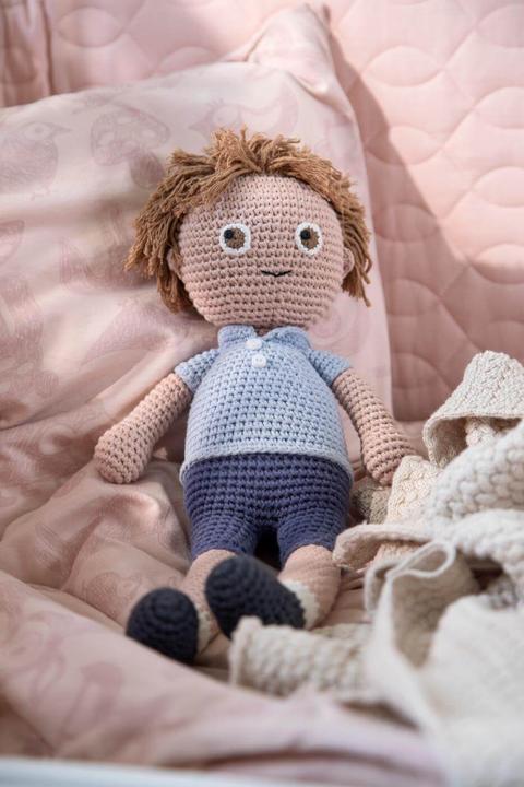 Actual product image Sebra Crochet doll William