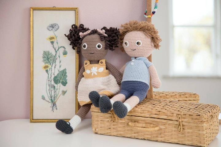 Actual product image Sebra Crochet doll William