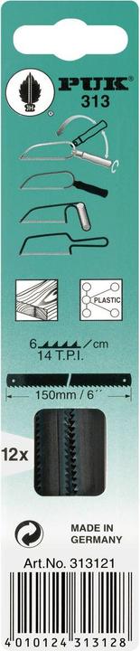 Produktbild Puk Sägeblatt Blattlänge 150 mm Blattbreite 6 mm grob für Holz